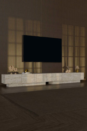 Stand TV Ecru L260xA30xÎ45cm