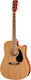 Harley Benton Acoustic Guitar Cld-60sce Nt Custom Line Cutaway Spruce / Natural