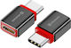 Swissten Μετατροπέας USB-C male σε USB-C female Κόκκινο 1τμχ 73501220