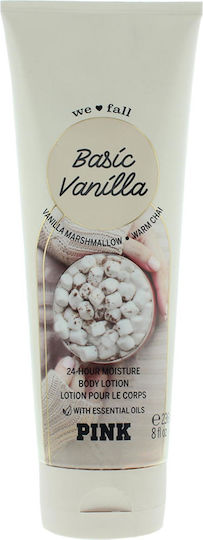 Victoria's Secret Pink We Love Fall Pink Basic Vanilla Ενυδατική Lotion Σώματος 236ml