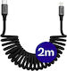 Buddi Flex USB-C to Lightning Cable 12W Black 2m