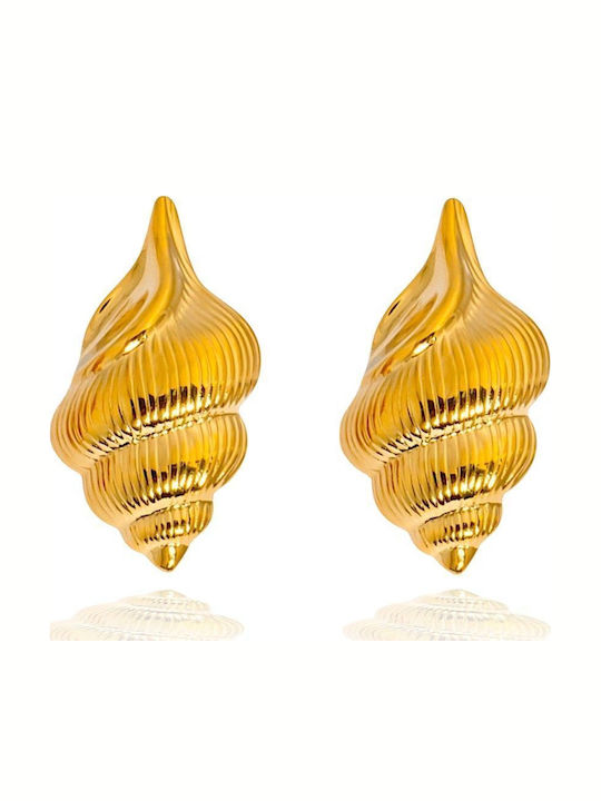 Callajewels Stud Earrings Gold Plated Steel Earrings