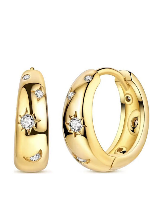 Amalfi Accessories Vergoldete Silber Ohrringe