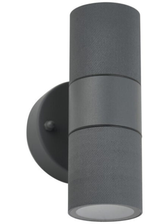 Eurolamp Επιτοίχιο Εξωτερικό Φωτιστικό GU10 IP44 8.7x10x17εκ.