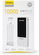 Pavareal G15 Външна Батерия 10000mAh Бяла