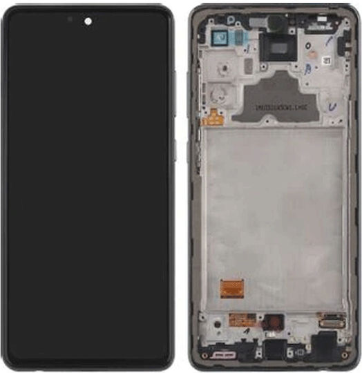 Οθόνη με Μηχανισμό Αφής και Πλαίσιο για Galaxy A72 (Μαύρο)