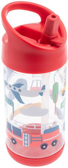 Stephen Joseph Kids Water Bottle Plastic with Straw Tritan 300ml