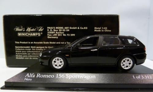 1/43 Alfa Romeo 156 Sportwagon 2001 Black