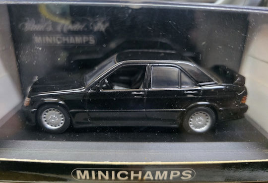 1/43 Mercedes 190e 2 3-16 1984 Blue Black Metallic