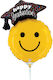 Mini Shape Luftballon Smiley Glückwunsch Abschluss