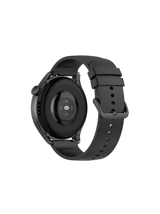 Silikon Tragbare Bänder Softflex Schwarz Verschluss Garmin Vorreiter 255 Vivoactive 4 Venu 2 45mm Schwarz