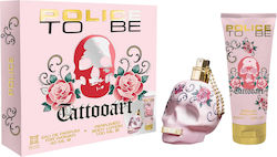 Set Police To Be Tattooart Eau De Parfum Women 40 Ml + To Be Tattooart Body Lotion 100 Ml Set Police To Be Tattooart Eau De Parfum Women 40 Ml + To Be Tattooart Body Lotion 100 Ml