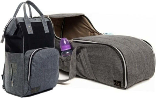 SteweHome Diaper Bag-Changing Mat Shoulder/Handbag Gray 30cm