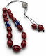 Panora Worry Beads with 2 Beads Made of Red Resin