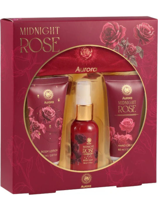 Aurora Natural Midnight Rose Set Îngrijire 4 Bucăți