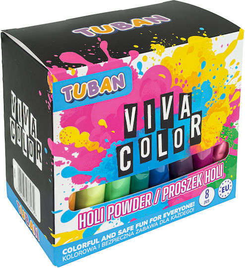 Holi Pulver Set Viva Kolor 8 Farben X 100g
