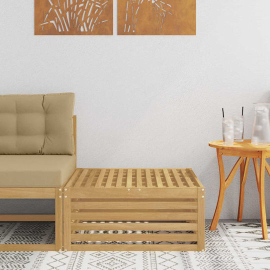 Hölzernes Gartenhocker Würfel Für Außenbereich Weiß 79x79x37cm