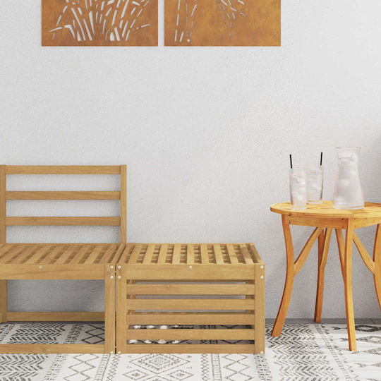 Hölzernes Gartenhocker Würfel Außeneinsatz Weiß 59x59x37cm