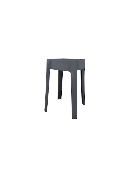 Gartenhocker aus Polypropylen 685700 Grau 36x36...