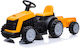 Kids Electric Tractor with Trailer 6 Volt Yellow