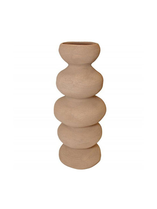 Andrea House Decorative Ceramic Vase Trapani Brown H38cm
