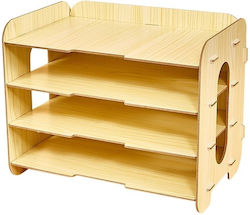 Document Holder 4 Pfl Wood Shelves 31x24x27cm Er D L