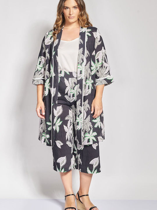 Set Tropical Pentru Femei Cu Pantaloni Dama Cu Cauciuc