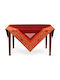POL Rotes Tischdeck 140x140cm