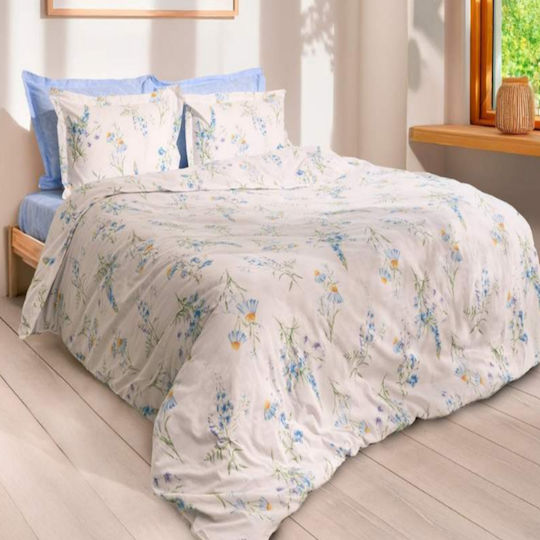 MayHome Σετ Πάπλωμα Μονό 160x240εκ. Floral