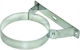 Wall Mounting Bracket Reinforced Inox Silver for Chimney Pipes Diameter 300