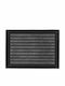 Eurofil Rubber Doormat Stripe Black 60x80cm Thickness 8mm