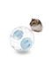 Relaxdays Hamster Ball Light Blue Lid Light Blue Transparent 18.5x18.5x18.5 Cm