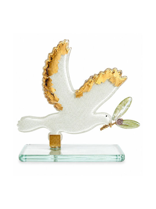 La Belle Maison Decorative Glass Bird D2052 16x4.5x13cm