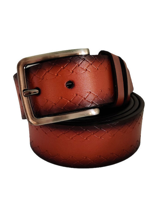 Deneb Accessori Мъжки Колан от Изкуствена Кожа Кафяв