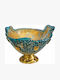 La Belle Maison Dekorative Schale Glas Blau 22,5x17x7cm D2039