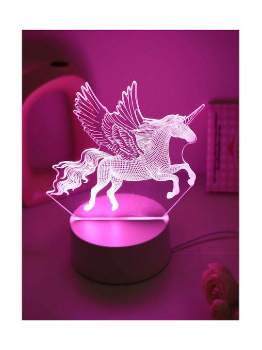 Markadoro Διακοσμητικό Φωτιστικό LED 3D Illusion 3x3εκ.