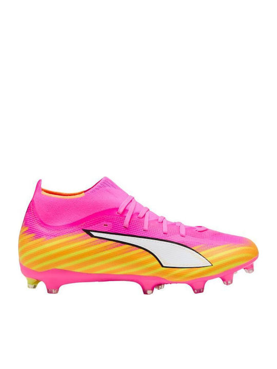 PUMA Ultra 6 Match+ Ποδοσφαιρικά Παπούτσια με Τάπες FG/AG Μπεζ
