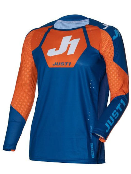 Μπλούζα Motocross Just1 J-flex 2.0 District Blue Orange