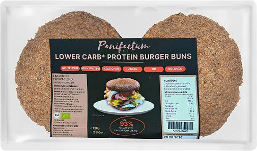 Ψωμι Burger Low Carb & Protein Χωρις Γλουτενη 120γρ Panifactum