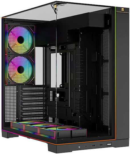 Thermalright A70 ARGB Gaming Midi-Turm Computergehäuse mit Seitenfenster Schwarz