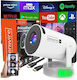 Zenwire K400 Mini Projector LCD με Wi-Fi και Ενσωματωμένα Ηχεία K400