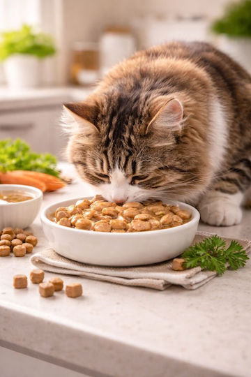 Frendi Wet Cat Food for Adult Cats in Pouches with Turkey Calf and Meat