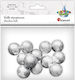 Styrofoam Balls 25mm 12pcs Silver