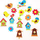 Titanum Foam Stickers Birds Flowers 30pcs