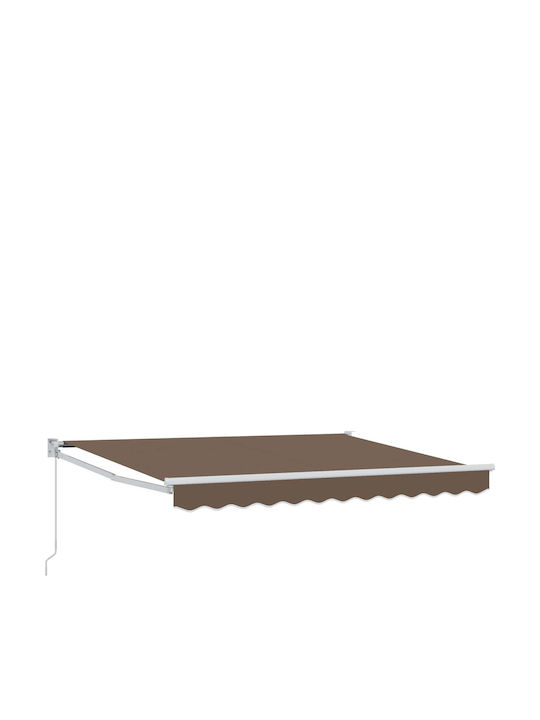 vidaXL Τέντα Βεράντας Καφέ 3.5x2m