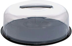 Maku Plastic Cake Stand with Lid Black 32x32cm