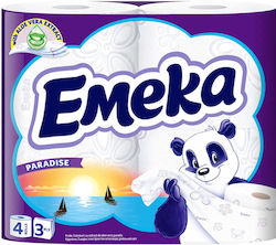 Emeka Χαρτί Υγείας 4 Ρολά 3 Φύλλων