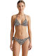 Set Bikini Brazil Animal Print Alb-Negru