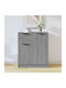 Wooden Sideboard with Drawers Gray 60x30x70cm