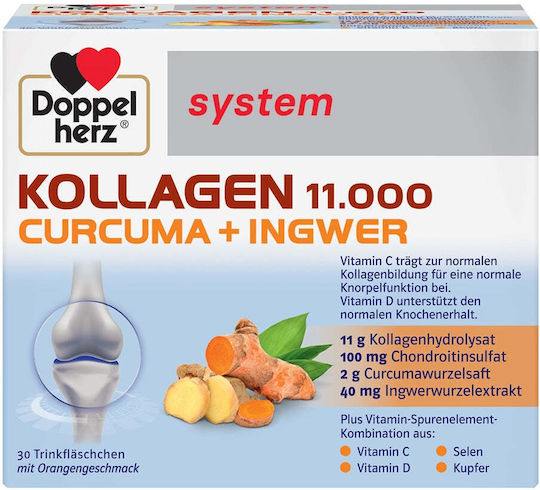 Doppelherz Collagen 11000 Curcuma + Ginger with Vitamin C 30 Sachets